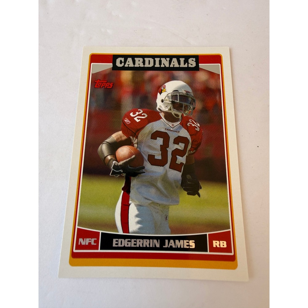 2006 Topps Edgerrin James Arizona Cardinals Football Card #ARI8 NFC RB